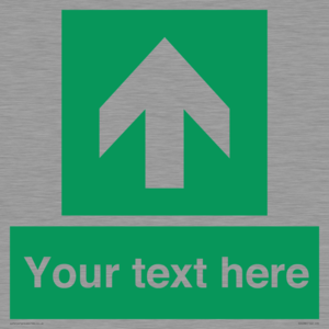 Safe condition Custom arrow up sign